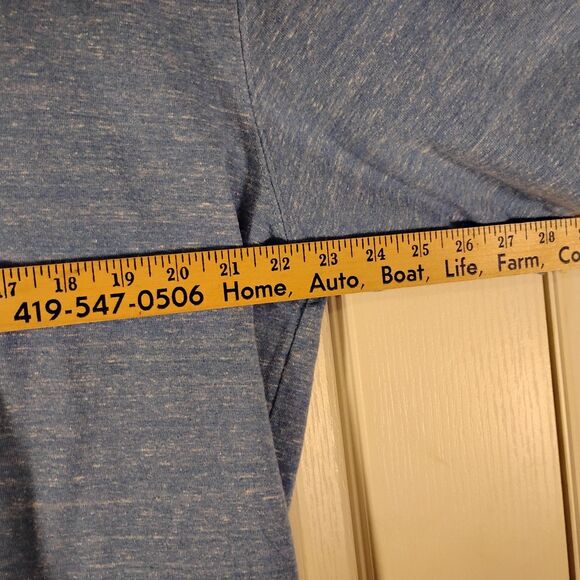 Carhartt tshirt mens L Large blue spellout graphic logo tee loose fit work wear - Picture 4 of 8